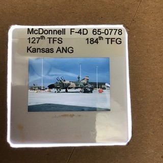 35mm SLIDE McDonnell F 4D Phantom 127TFS 184TFG Kansas ANG F4D249