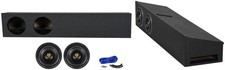 2 Rockville 8" Underseat Subwoofers Box For 2009-2020 Ford F150 Super Crew