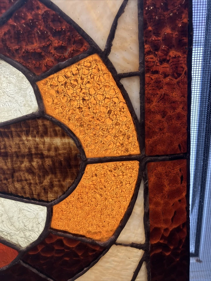 Stained Glass Panel Transom Window 17 1/4”X 13 1/2”. - Image 3 of 4