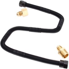 1/2 X 24inch Non-Whistle Flex Gas Line Connector Kit For NG or LP Fire Pit