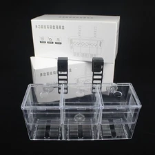Plastic Fish Isolation Breeding Box, Square Hatching Incubator for Betta,Guppies