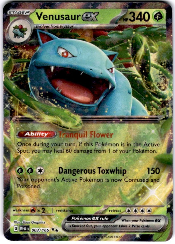 Venusaur ex - 003/165 - NM - SV: Scarlet & Violet 151
