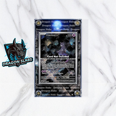 Pokemon Mewtwo 151 Promo 052 Custom Display Case Slab
