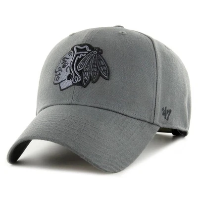47 Brand Chicago Blackhawks NHL MVP Cap / Tonal Charcoal Grey / RRP £32