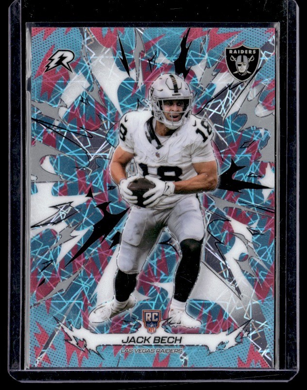 2025 Topps Resurgence #148 Jack Bech Sky Blue & Pink Shock Refractor