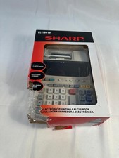 Sharp 2 Color Electronic Printing Calculator EL-1801V Damaged Box