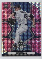 2022 Panini Mosaic Rookies Pink Camo Mosaic Prizm Eli Morgan #217 10cj