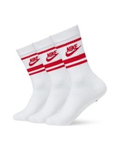 Nike Unisex Sportswear Dri-Fit Everyday Essential Crew Socks 3 Pairs ,