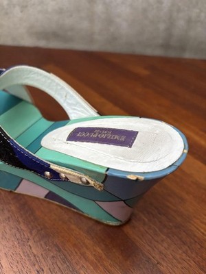 Emilio Pucci Sandals Size 36 Blue Multicolor | eBay