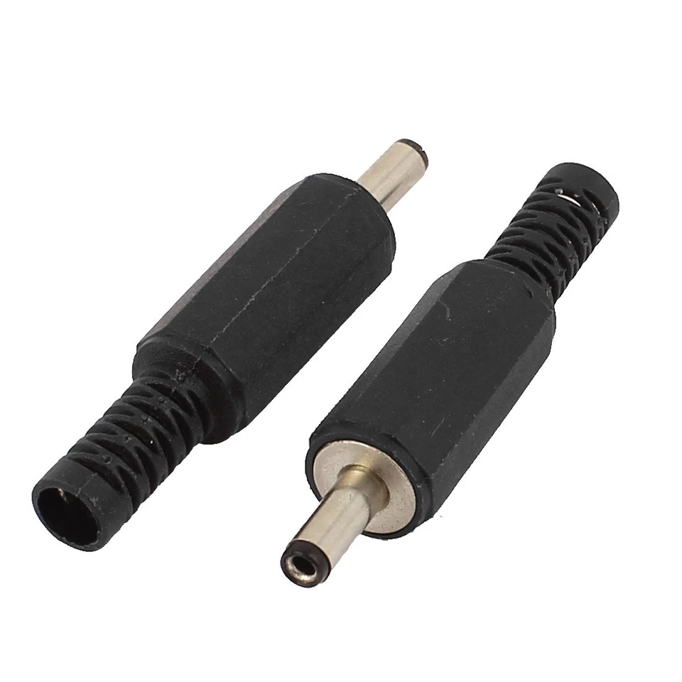 UXCELL 3.5mm x 1.3mm Caméra CCTV Alimentation DC Prise Mâle Connecteur Jack 2 Pcs