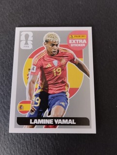 Panini world cup 2026 extra sticker LAMINE YAMAL SILVER ARGENT Rare