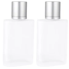 2pcs 100 ml Perfume Bottles Spray Bottles Glass Portable Dull Polish Refillable