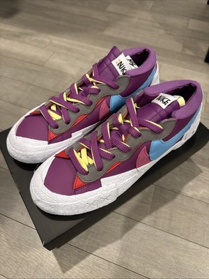 Brand New Mens Nike Blazer Low x Sacai x Kaws Purple Dusk DM7901-500 Size 9