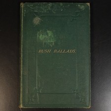 1870 Bush Ballads & Galloping Rhymes Antique Australian Poetry Fiction Book