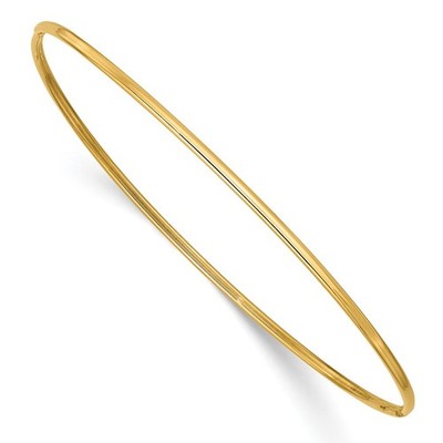 10 Karat Gelbgold 1,5 mm poliert Slip-On Armreif Armband 1,31 Gramm für Mama