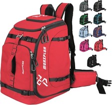 Ski Boot Bag 65L Padded Waterproof Ski Travel Backpack Gear Boot Bag