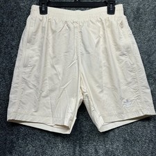 Adidas Mens Size M Beige Essentials Woven Athletic Shorts