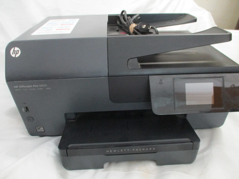 HP OfficeJet Pro 6830 All-in-One Printer Scan Copy Fax WiFi Tested ONLY 671 PAGE - Image 4 of 4