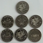 Canada One Dollar Coin $1 Lot of 7 Canadian Commemorative Nickel Content Dollar
