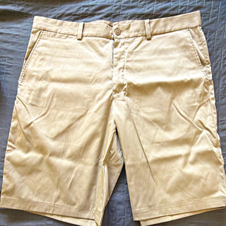 Nike Golf Dri FIT Beige Chino Shorts Standard Fit 36W 11" Inseam Pockets