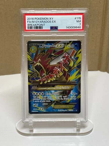 2016 Pokemon XY BREAKpoint M Gyarados EX Full Art 115/122 PSA 7 NM