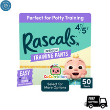 New Rascals Premium CoComelon Absorbent Potty Training Pants 4T-5T, 50 Count