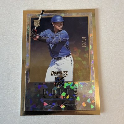 Panini 2026 Donruss Elite Series Kazuma Okamoto Gold Ice Rookie /10 Blue Jays