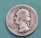 U.S. 1943 Quarter Coin "NO" Mint Mark - 90% Silver!!