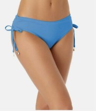 Anne Cole Women's Sz M Turquoise Full Coverage Bikini Swimsuit Bottom NWT 44
