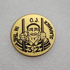 Pog OJ Simpson In The Slammer Metal Slammer POG Vintage Jail Bars Prison Image