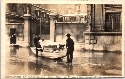 75016 PARIS - quai de passy pendant la crue de 1910 - Bild 1 von 1