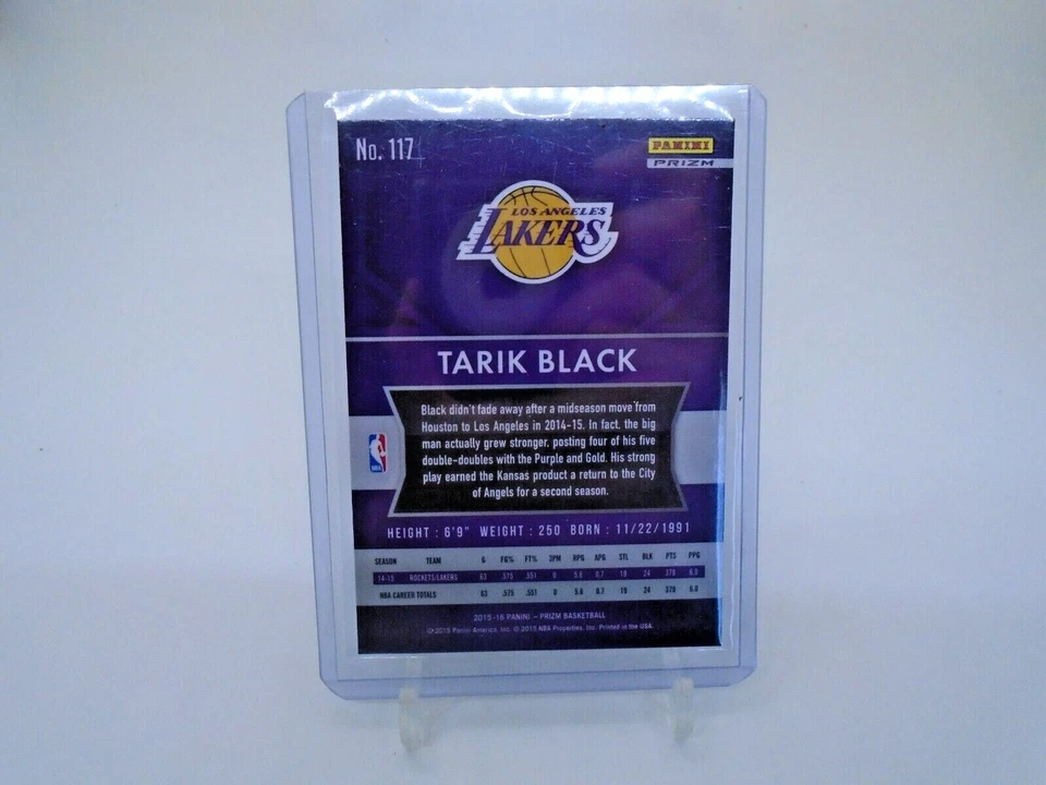 2015-16 PANINI PRIZM #117 TARIK BLACK SILVER FLASH PRIZM - Image 3 of 3