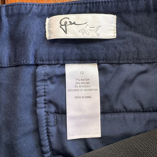 Greg Norman Size 12 Blue Golf Pants Straight Leg Womens Active Wear - Picture 5 of 7