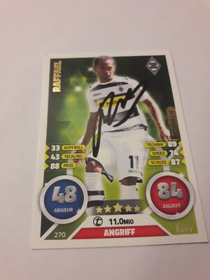 match attax signé buteur Raphaël Borussia Mönchengladbach NEUF