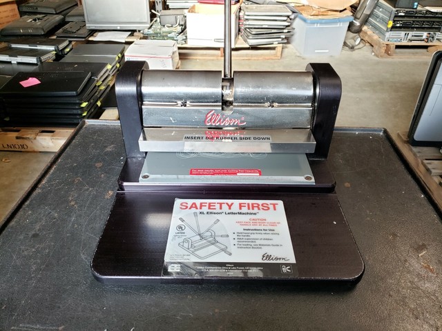 Ellison XL Letter Machine Model 1000 Die Cutting 9z17 Retired Tested 