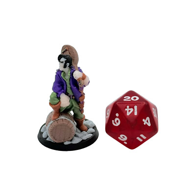 Painted Bard -  Hero, TTRPG, DnD Miniatures, D&D, 28mm
