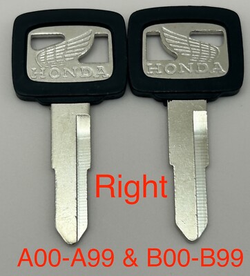 2 Key Blanks Honda Gyro Hawk NT650 Magna Nighthawk Rebel 250 Shadow Ace 500 600