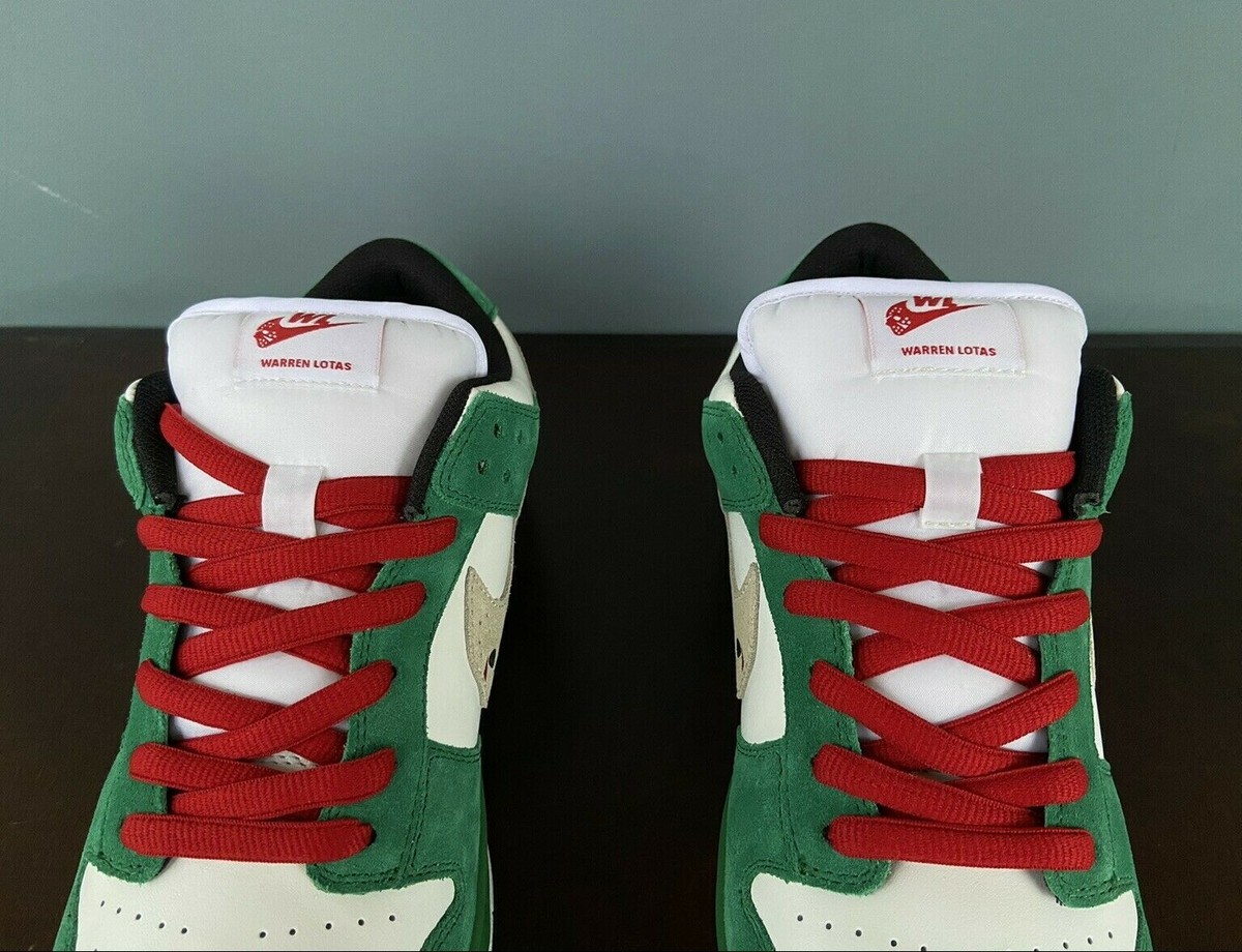 Warren Lotas Jason Toxic Green Dunk Low Sneakers Men