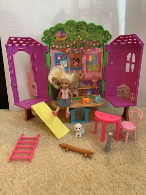 Barbie Club Chelsea Treehouse Playset with Slide, Swing Ladder