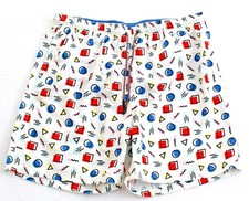 Broken Threads Surf Multi Color Brief Lined Swim Trunks Water Shorts Men's NWT