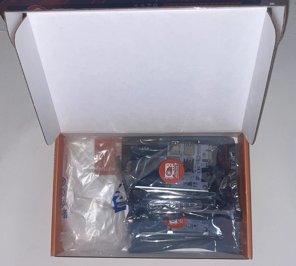 GPURisers 1x to 4 USB PCI-E GPU Riser Adapter Board rtx ipad nas computer apple - Image 2 of 4