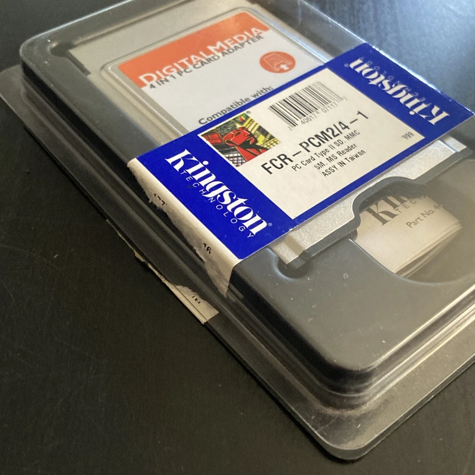 Kingston FCR-PCM2/4-1 PC CARD TYPE II SD MMC SM MS READER NS - Image 3 of 4