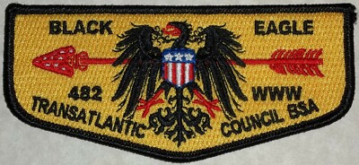 OA BLACK EAGLE LODGE 482 BSA TRANSATLANTIC COUNCIL WWW GERMANY FLAP TOUGH ISSUE!