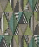 Grandeco Vliestapete Nomad A51102 Muster Geometrisch GrüN Beige (5,06€/1Qm)
