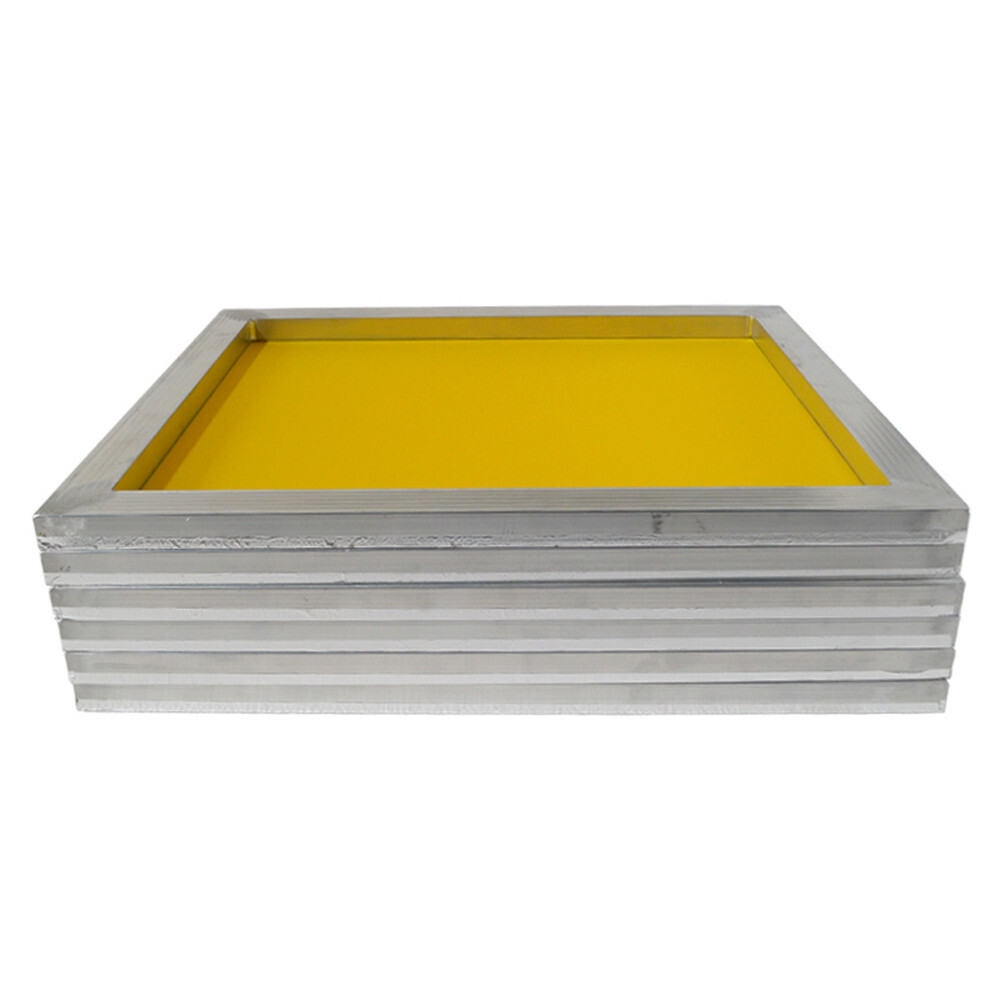 Frame For Screen 6 Pcs Screen Frames w/Yellow 200 Mesh (80T) for Screen Printing Press ...