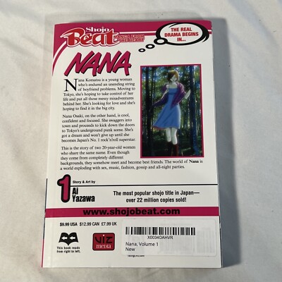 NANA Vol 1 English Manga Ai Yazawa Official Shojo Beat Viz Media