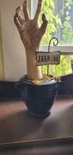 Grandin Road (rare) Potted Hand Plant Jasmine Halloween Prop item #157437JAS