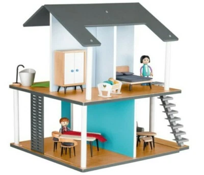 Playtive Junior Puppenhaus Set 24 tlg. Spielhaus 360°, NEU