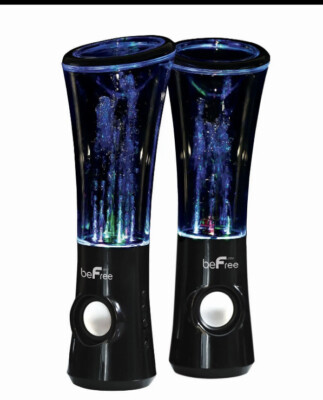beFree Sound Multimedia Sound Reactive Color Changing LED and Dancing Water Blu