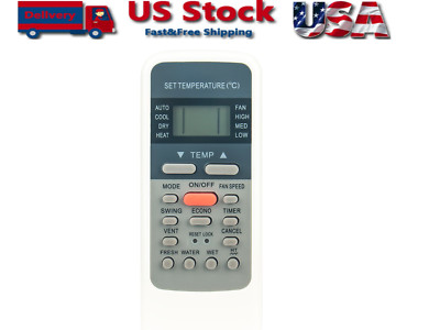 Replace Remote Control For EcoAir Air Conditioner R51I4/BGE R51I4/BGCE R51I19